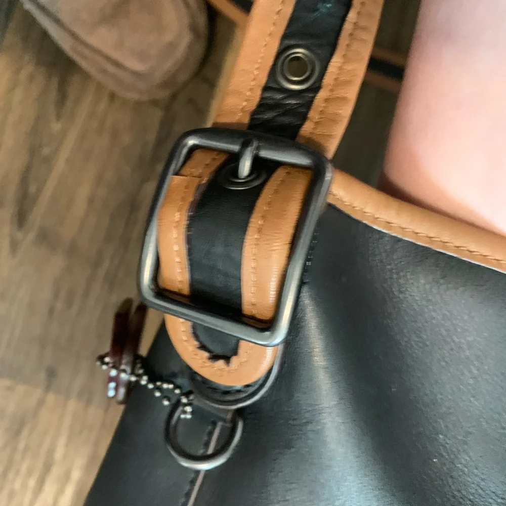 NWT Coach 75th Anniversary calf leather Limited Addition Duffel Shoulder bucket
